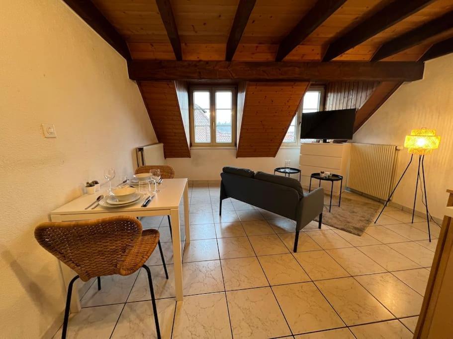 Charmant Appartement En Duplex A Porrentruy Zewnętrze zdjęcie
